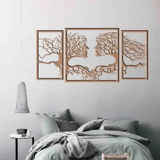 Kit Quadro Decorativo Árvore Da Vida Mdf 3mm
