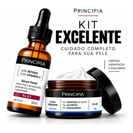 Kit Principia Retinol Rn-0,3 + Ch-01 Anti-idade Original
