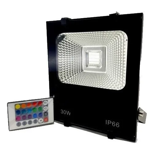 Reflector Led Rgb Multicolor 30w Ip66 85-265v Flood Light