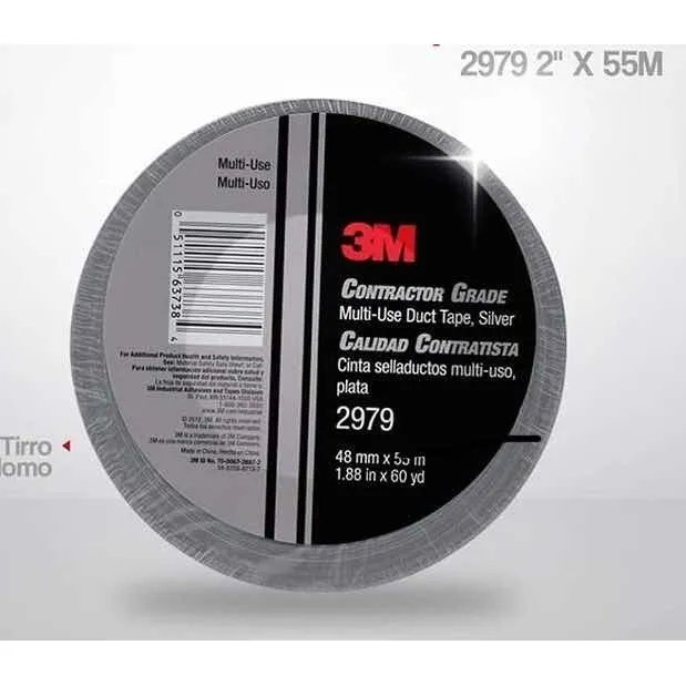 Cinta Para Ductos 3m 2979 2 X 55mts (tirro Plomo)