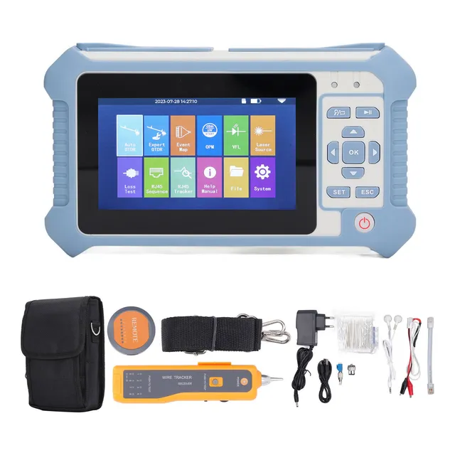 Medidor De Potencia Óptica Por Cable Otdr Tester 9 En 1 De F