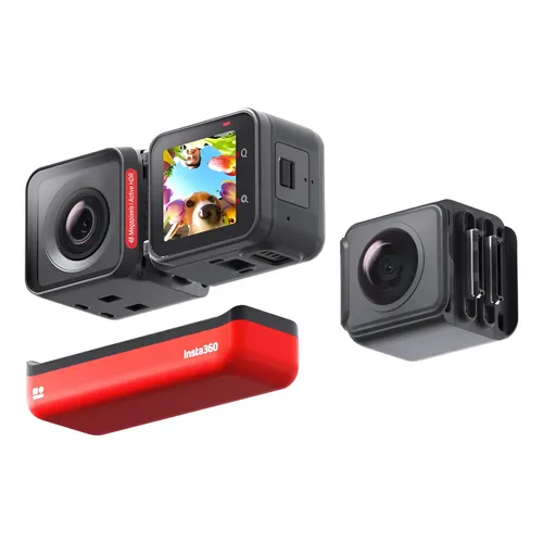 Câmera De Ação Insta360 One Rs Twin Edition 4k Preto/vermelh Preto