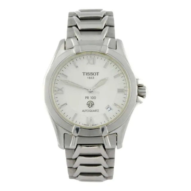 Reloj Tissot Pr100 Autoquartz Acero Calendar Original Hombre