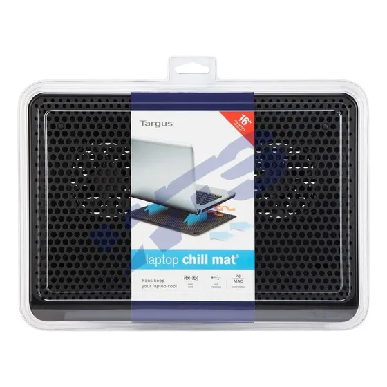Base Bandeja Enfriamiento Ventilador Doble Targus Laptop 16 
