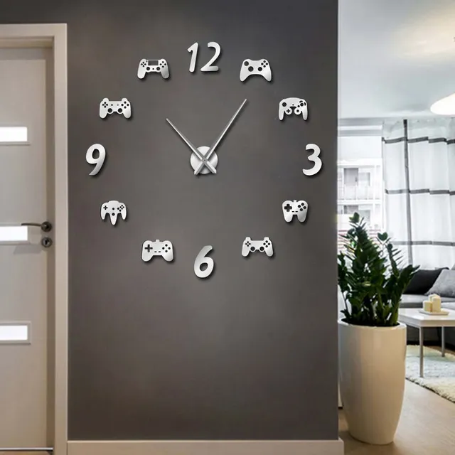 Controlador Videojuego Diy Reloj Pared Decoracion Sala Gamer