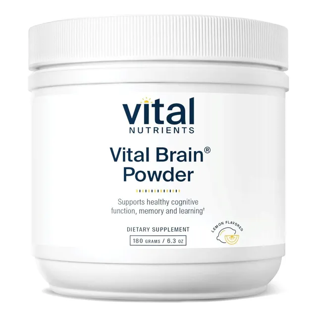 Fórmula Nootrópica En Polvo Vital Nutrients 180 Gr Limón