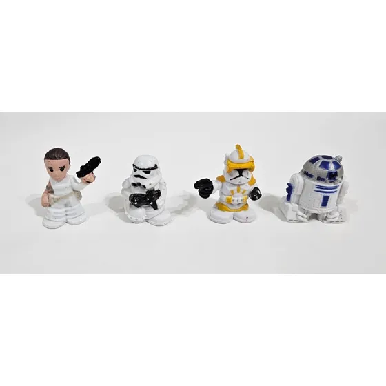 Lote De 4 Mini Muñecos Star Wars Fighter Micro Force -hasbro
