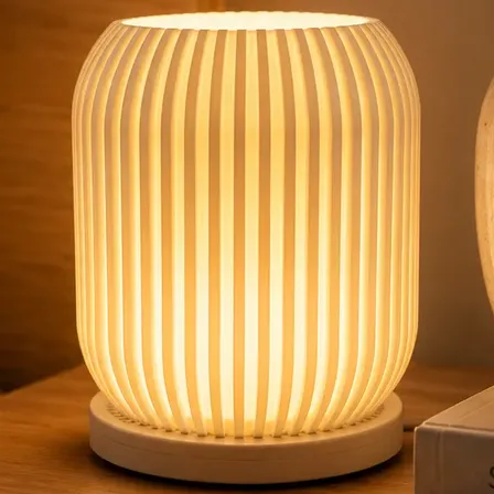 Abajur De Cabeceira Decoração Led Usb Quarto 3 Luzes Bio Branco 1.2v
