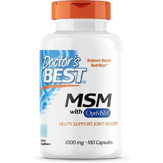 Metilsulfonilmetano Msm 1000 Mg Doctor's Best 180 Capsulas
