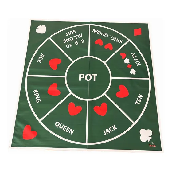 Tripoley Tapete.  Juego De Mesa Gigante En Lona.  Tripoli