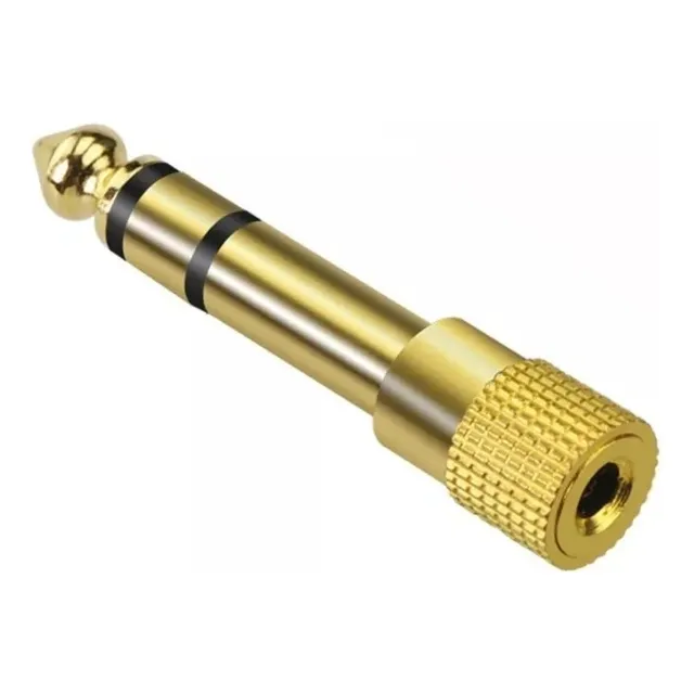 Convertidor Adaptador Estéreo 6.5mm Plug Jack 3.5mm Hembra