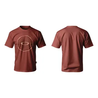Oakley Camiseta Mod Oakley Trn Grid Warp Ss Tee Flame Red Logo G Estampa Localiza