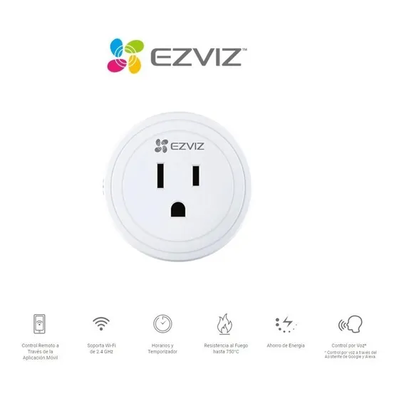 Enchufe Inteligente Wifi Control Remoto Ezviz Cs-t30-10a-us