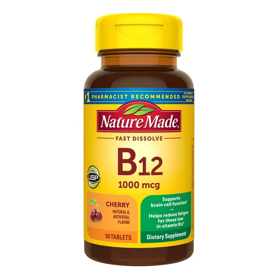Suplemento De Vitamina B12 Sublingual Nature Made, 1000 Mcg,