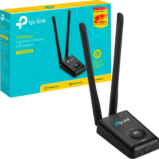 Rompemuro Tplink Usb Adaptador Pc Wifi Alta Potencia Laptop