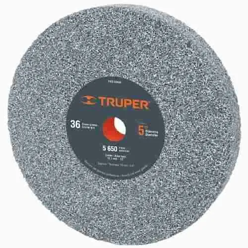 Piedra Esmeril Oxido De Aluminio 5x3/4x1/2 Grano 36 Truper