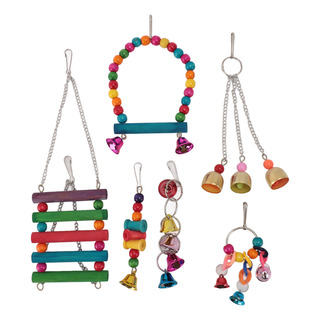 Juego De Juguetes Bird Cage Toys, Colorido Columpio Para Mas Juego De Juguetes Bird Cage Toys, Colorido Columpio Para Mas
