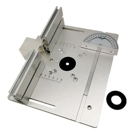 Mesa Router Multifuncional Inserto Placa Carpintería Plata