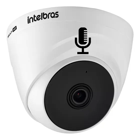 Camera Intelbras Interna Com Áudio Vhd 1220d G8 Para Dvr