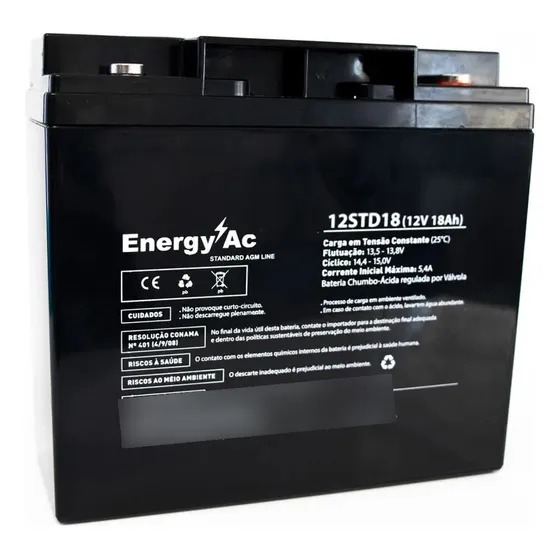Bateria Estacionaria Vrla 12v 18ah Getpower No Break Jetski 