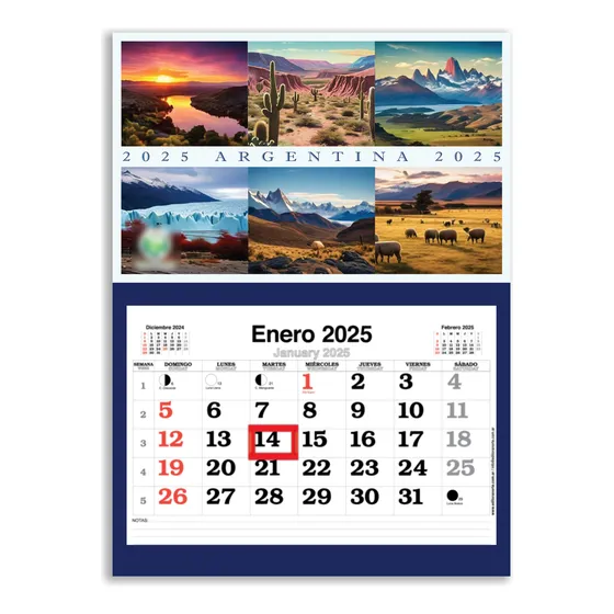 Almanaque Mensual Año 2025 (cod. 3650)