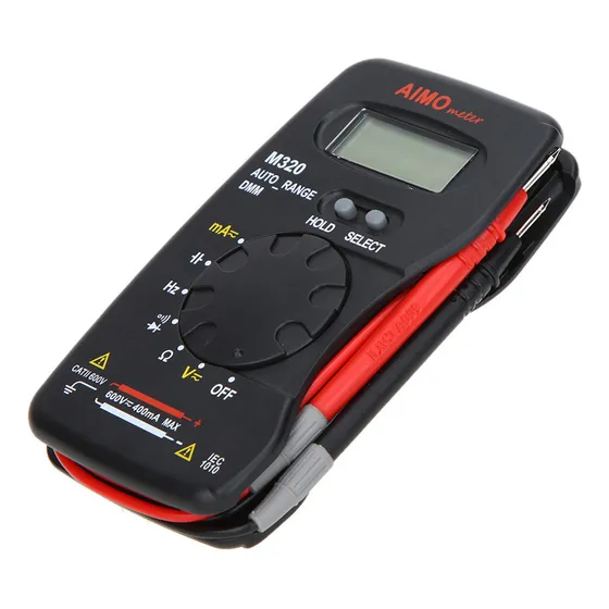 Aimo M320 Multimeter Digital Lcd Of Bolsillo Dmm Meuring