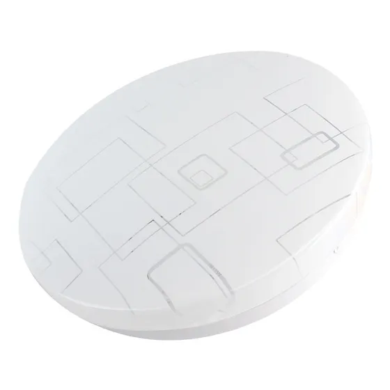 Lámpara De Techo Sanelec 1095 12w Luz Fría Led 27x27 Cm Estructura Blanco