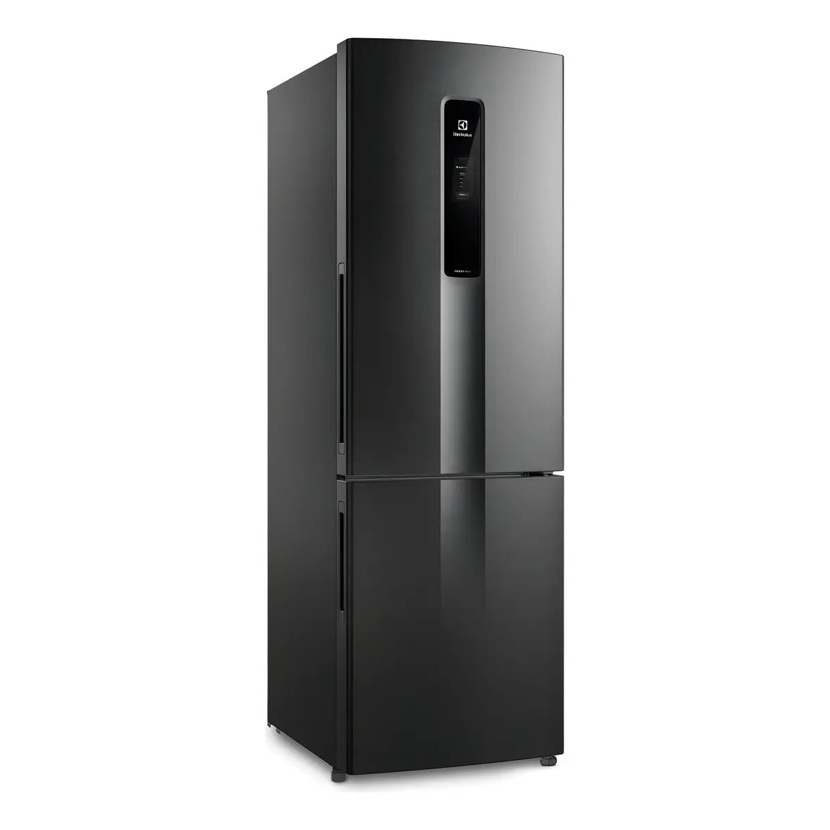 Geladeira Electrolux Frost Free Inverse 400L modelo IB6B na cor Black Inox Look com painel digital na porta superior