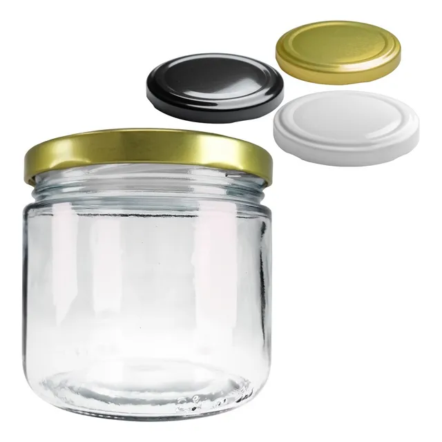 Frascos De Vidrio 350 Ml 12 Oz (12 Piezas) Recuerdo Conserva