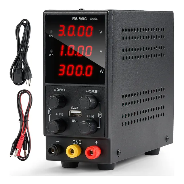 30v-10a 300w Fuente De Alimentación Regulable Laboratorio