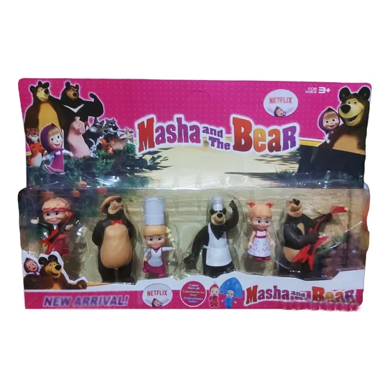 Set Muñecos Masha El Oso Y Amigos