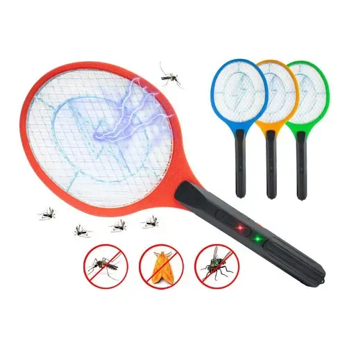 Paleta Raqueta Mata Mosca Mosquito Electrica Recargable Usb Color Rojo | Cuotas sin interés