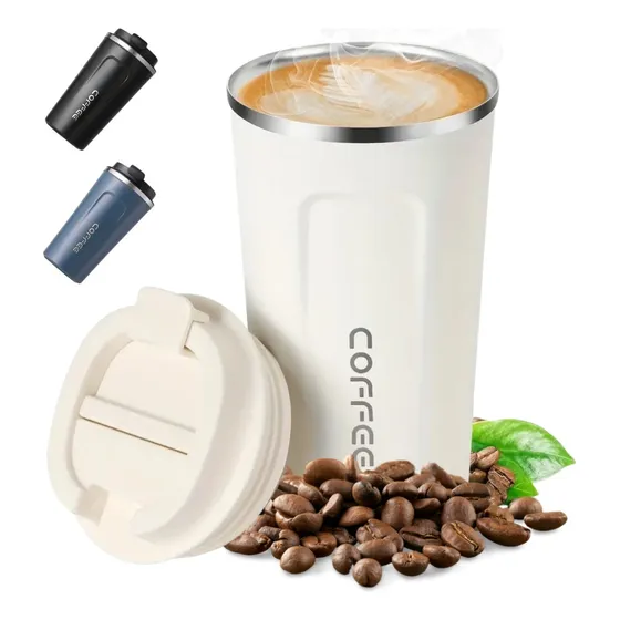 Termo 510ml Taza Para Café, 4h Bebida Caliente/frío Ace Inox