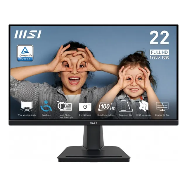 Monitor Msi 21.5  Va Full Hd 100hz 1ms Sin Marco Oficina
