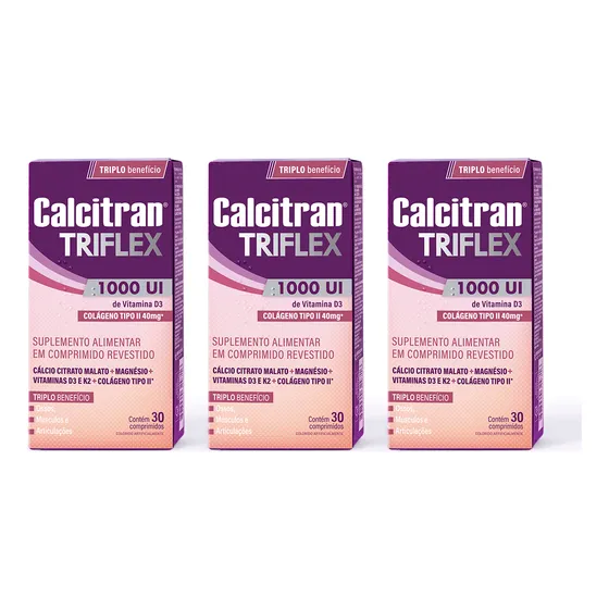 Compre 2 Calcitran Triflex 30 Comp. E Ganhe 20% Na 3 Unid.