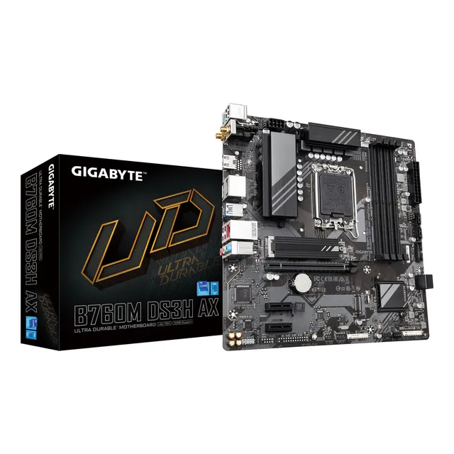 Placa base Gigabyte B760m DS3h Ax (LGA 1700/ Intel/DDR5)