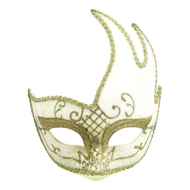 Antifaz Veneciano Cisne 17 X 20 Cm Cotillón Máscara Disfraz