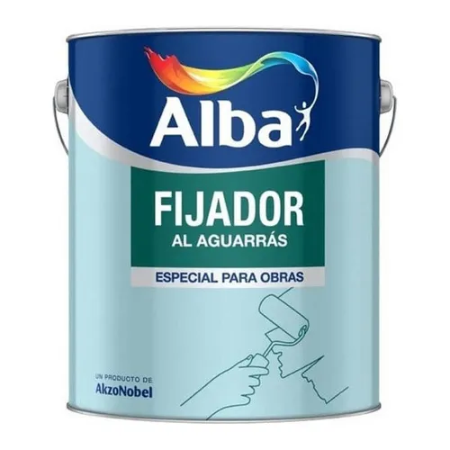Fijador Standard Al Aguarras 4 L Alba Exterior Interior Mm Acabado Mate Color Incoloro