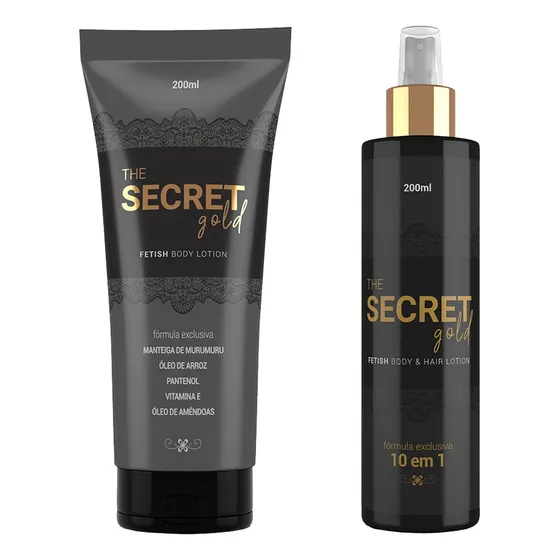 Creme Hidratante Corporal E Elixir Capilar The Secret Gold