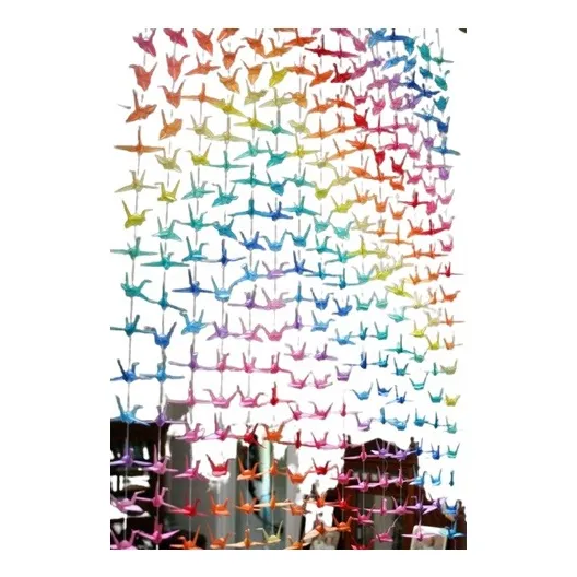 Origamis Mobiles Com 10 Un. Fios De 10 Tsurus 