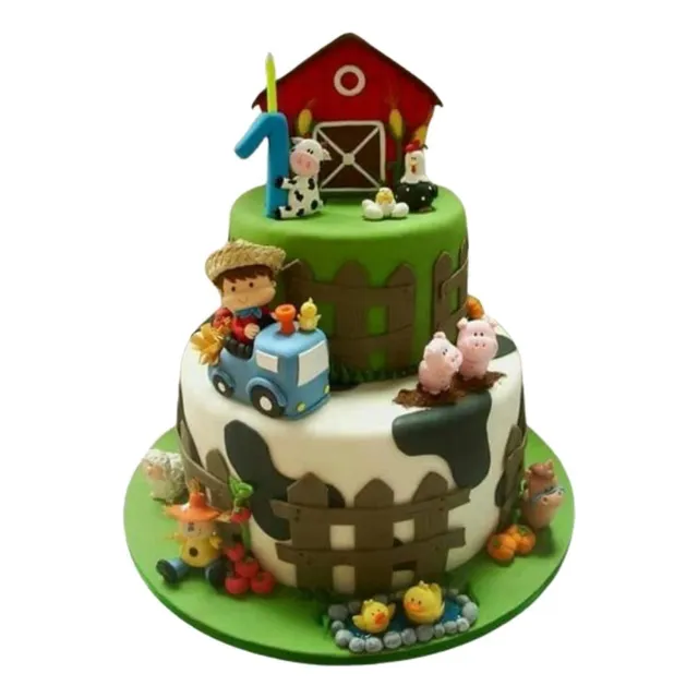 Adorno De Torta La Granja .22 Pzas .de Puro Arte!!