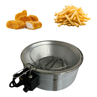 Fritadeira Elétrica Em Inox Tacho 10 Litros Mk Fast Shop Cor Prateado Fritadeira Elétrica Em Inox Tacho 10 Litros Mk Fast Shop Cor Prateado
