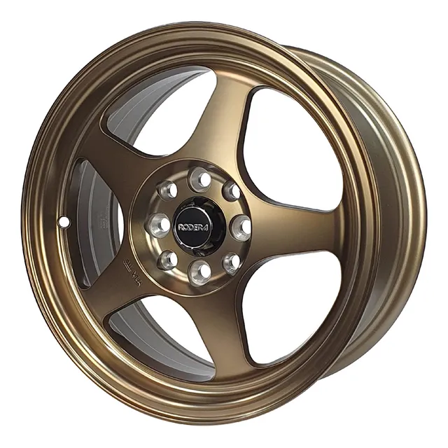 Kit 4 Rodas Aro 15x6,5 Rodera Evo 4x100/108 Et:35 Bronze