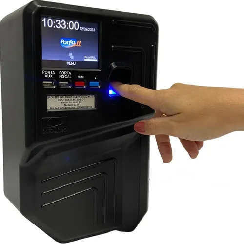 Relógio De Ponto Homologado Biometria Cartão Aprox + Sistema