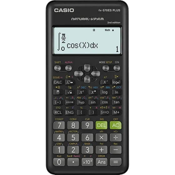 Calculadora científica Casio fx-570la fx-570es plus español color negro facultad universidad