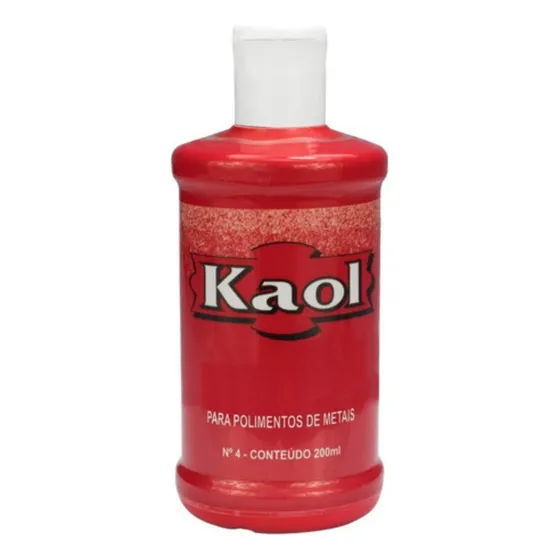 Kaol Para Polimento Brilho Limpa Metais Joias Pratas Cromado