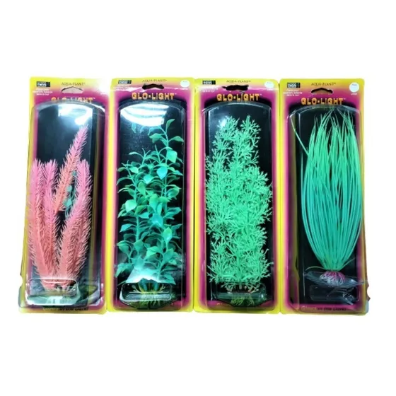 Penn Plax Plantas Fluorecentes Md Acuario Pecera 26 Cms