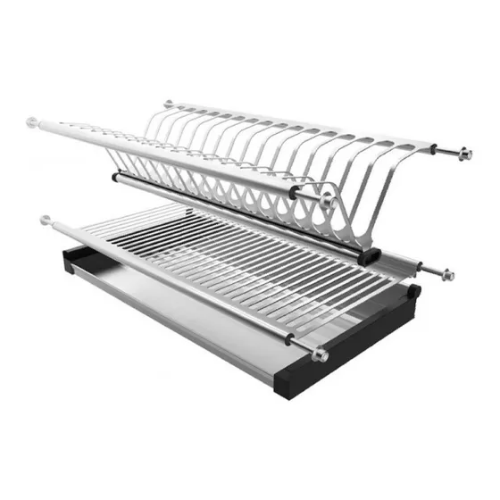 Platera Acero Inoxidable 80 Cm Escurridor Platos Empotrable