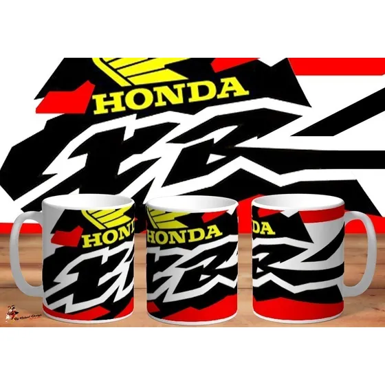 Taza De Ceramica Honda Xr Logo Art