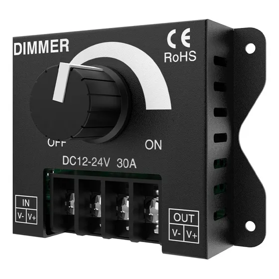 Controlador Dimmer 12v A 24v Para Tira De Luz Led Regulador De Intensidad Geng Xin